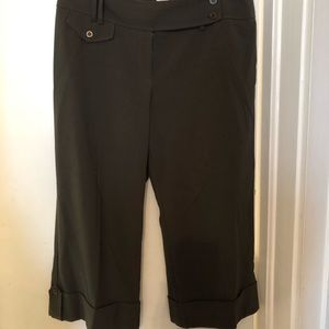 Olive crop dress pants- Cache size 12